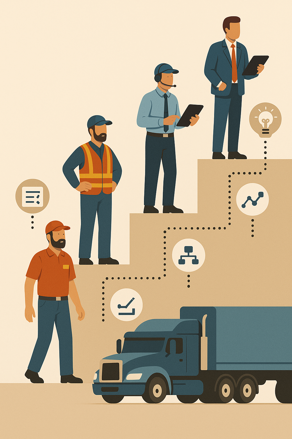 How to build a career ladder within a fleet: roles, KPIs, skills